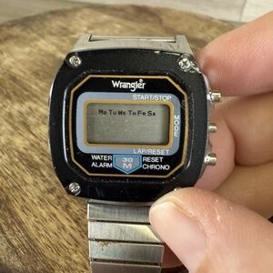 Vintage Wrangler Sport Watch Days Of The Week Waterproof Untested